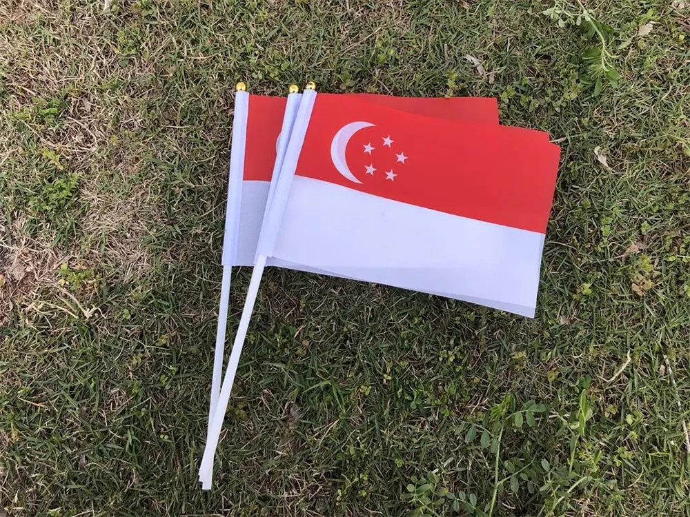 Drapeau à Main Singapour