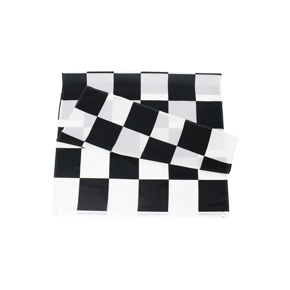 Drapeau Décoratif Damier Noir Blanc