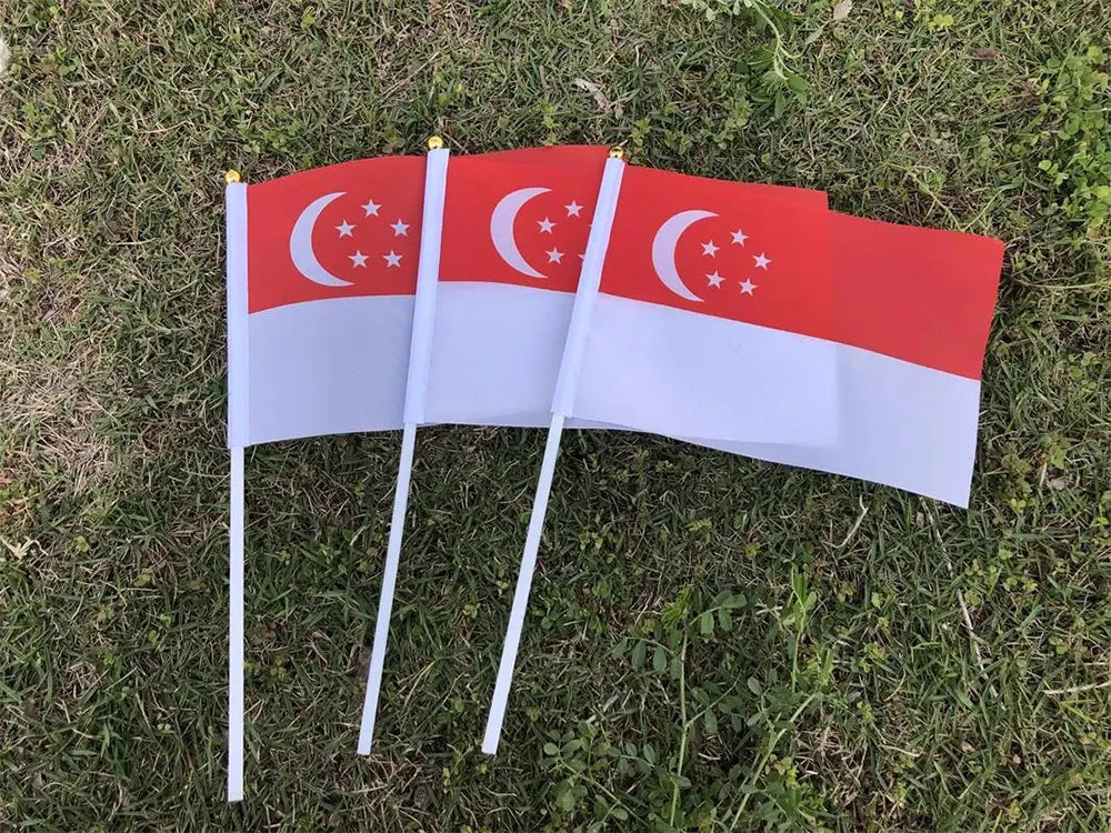 Drapeau à Main Singapour