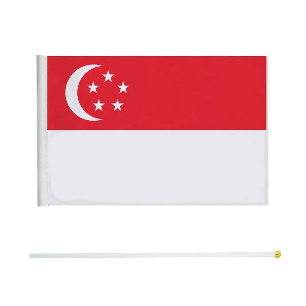 Drapeau à Main Singapour