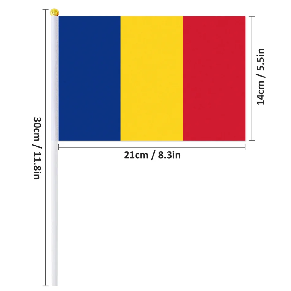 Drapeau à Main Roumanie